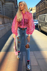 Mid Wash Extreme Open Knee Mom Jeans - Jessie-Jeans