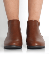 Mila Camel Ankle Boots-Boots