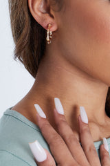 Mini Bamboo Gold Hoops - Elisabella-Accessories