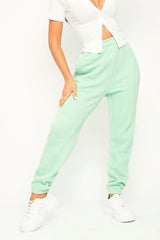 Mint Front Piping Joggers - Jordyn-Joggers