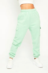 Mint Side Cargo Pocket Joggers - Chantel-Joggers