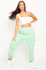 Mint Side Cargo Pocket Joggers - Chantel-Joggers