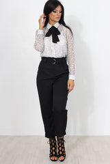 Mola White Lace Shirt-Shirts