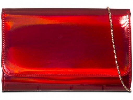 Monica Folded Hologram Clutch Bag-Bags
