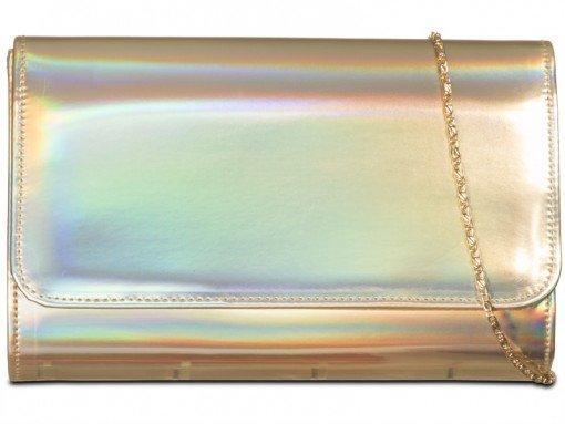 Monica Folded Hologram Clutch Bag