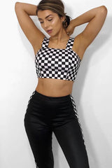 Monochrome Checkerboard Grid Check Co-Ord - Kiyla-Co-ords