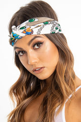 Multi Butterfly Patterned Head Scarf - Albie-Hair