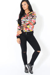 Multi Camo Bomber Jacket - Savannah-Jackets