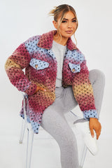 Multi Chunky Knit Shacket - Ellajane-Shacket