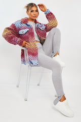 Multi Chunky Knit Shacket - Ellajane-Shacket