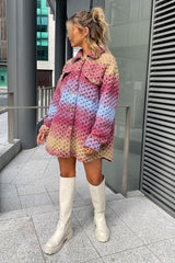 Multi Chunky Knit Shacket - Ellajane-Shacket
