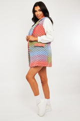 Multi Chunky Knit Sleeveless Shacket - Shanya-Shacket