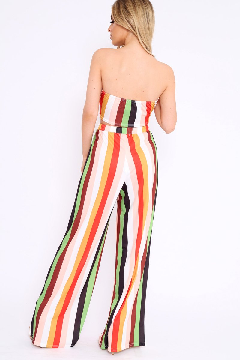 Multi Coloured Stripe Co-Ord Set - Haddy-Co-ords