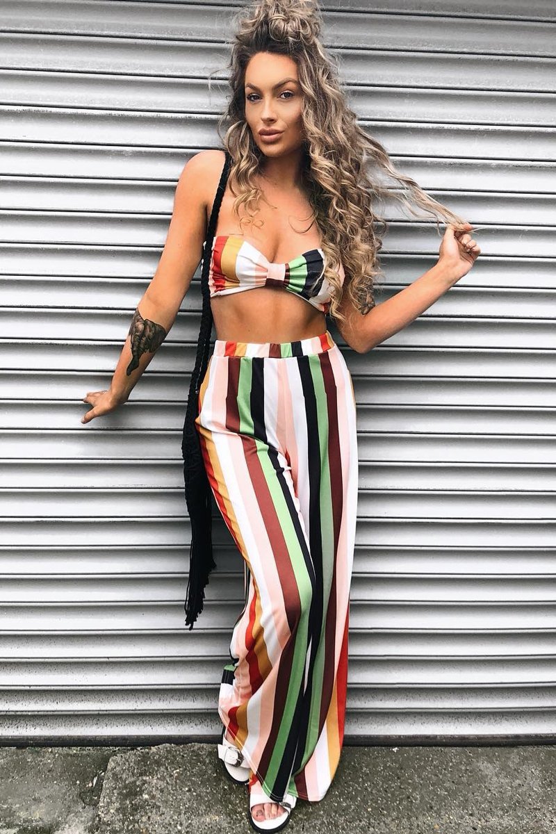 Multi Coloured Stripe Co-Ord Set - Haddy-Co-ords