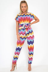 Multi Glitter Tie Top And Wide Leg Trouser Co-Ord - Syenna-Co-ords