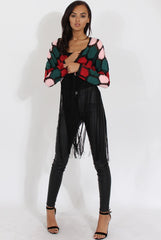 Multi Suede Patch Stitch Tassel Jacket - Kay-Jackets