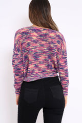 Multicolour Knot Knit Jumper - Kerri-Jumper