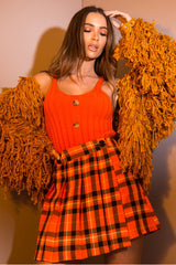 Mustard Crop Shaggy Jacket - Idelle-Jackets