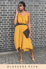 Mustard Culotte Jumpsuit - Aj-Jumpsuits