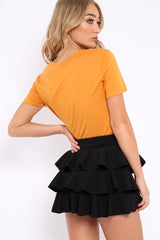 Mustard Liberte Slogan T-shirt - Eleanor-Tops