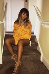 Mustard Oversized Denim Jacket - Aavya-Jackets