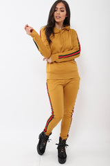 Mustard Tracksuit with Sports Trim - Misha-Loungewear