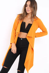 Mustard Waterfall Frill Jacket - Bexley-Jackets