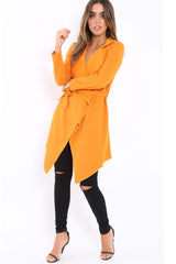 Mustard Waterfall Frill Jacket - Bexley-Jackets
