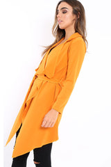 Mustard Waterfall Frill Jacket - Bexley-Jackets