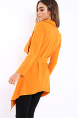 Mustard Waterfall Frill Jacket - Bexley-Jackets