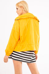 Mustard Zip Front Rain Jacket - Idalie-Jackets