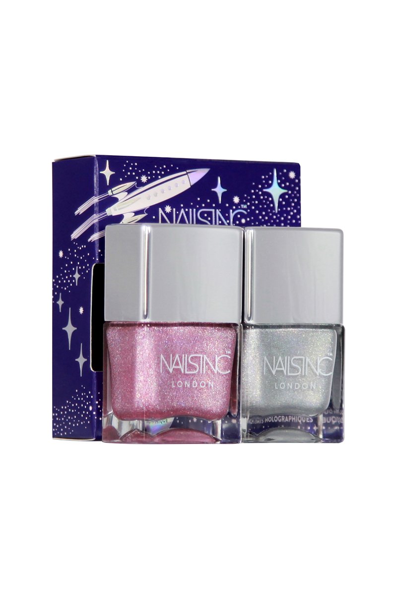 Nails Inc. Nail Polish Duo - Holler-Graphic-Nails