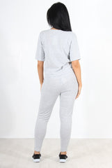 Naomi Grey Loungewear Set-Loungewear