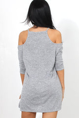 Natalia Grey Cut Out Top-Tops