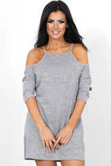 Natalia Grey Cut Out Top-Tops