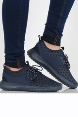 Navy Blue Spotted Trainers - Amalia-Trainers