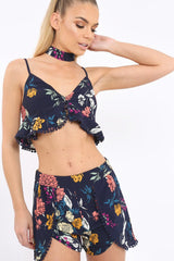 Navy Floral Co-ord Set - Emma-Co-ords