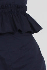 Navy Frill Layer Playsuit - Remi-Playsuits