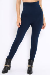 Navy High Waisted Shape Leggings - Binky-Leggings