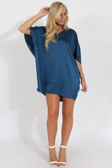 Navy Kimono Style Oversized Dress - Nicolette-Dresses