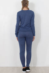 Navy Loungewear Set-Josie-Loungewear