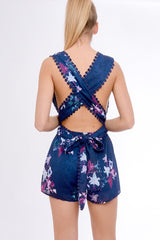 Navy Pasiley Multi-Way Playsuit - Annalea-Playsuits