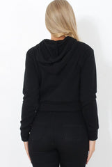 Neem Black Slogan Pullover Hoodie-Hoodies