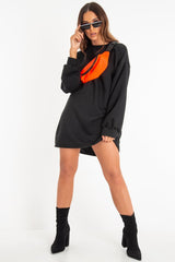 Neon Orange Front Zip Bumbag - Wakely-Bags