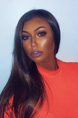 Neon Orange Slinky Bodysuit - Allison-Bodysuits