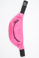 Neon Pink Front Zip Bumbag - Wakely-Bags