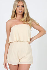Nude Bandeau Playsuit - Collette-Playsuits
