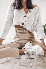 Nude Belted Croc Print Tapered Trousers - Aasia-Trousers