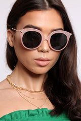 Nude Clear Frame Sunglasses - Greysi-Sunglasses