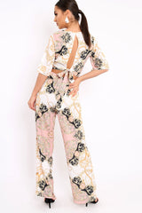 Nude Co-ord Pattern Set - Iasia-Co-ords